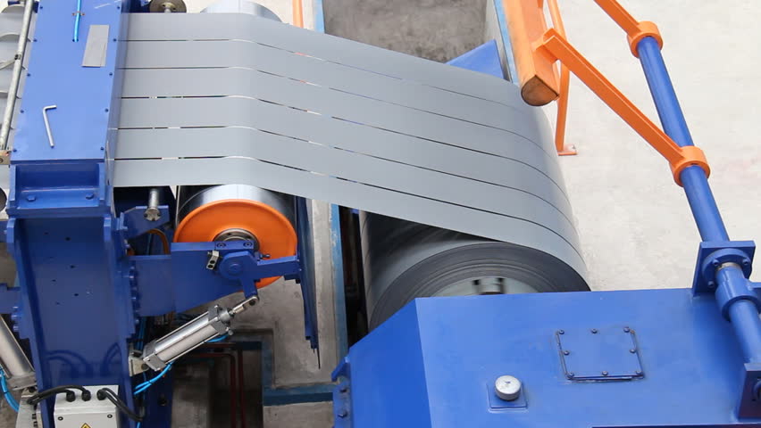 Slit steel sheet (silicon steel) parallel moving to take-up