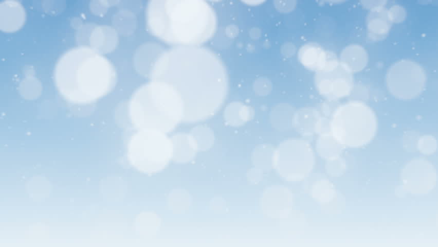 Abstract bokeh winter background snow flakes 