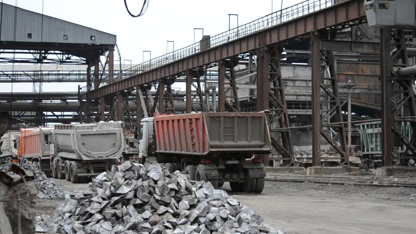 Steel works. Cast iron loading.