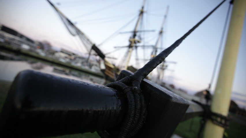 Salem harbor tall ship rack focus
