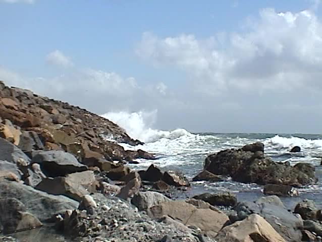 High Surf in Dana Point California