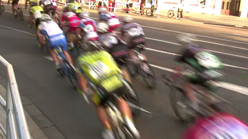 cyclists during a race