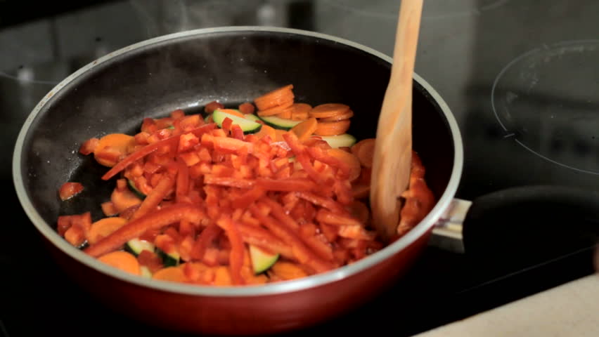 add paprika into frying pan