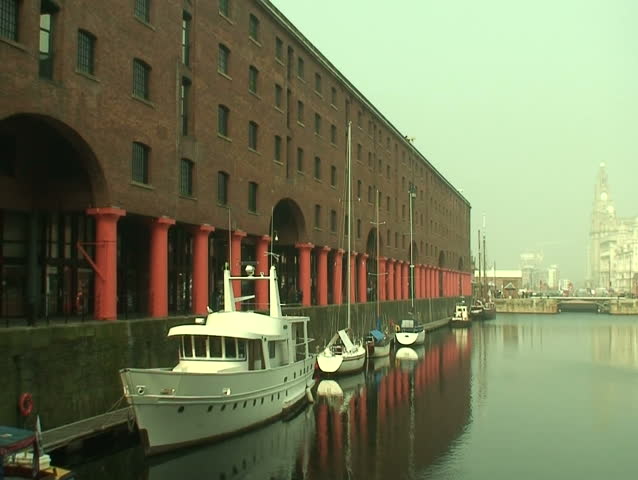 Boats at Albert Dock Liverpool, UK. 16-9 anamorphic widescreen 1080i