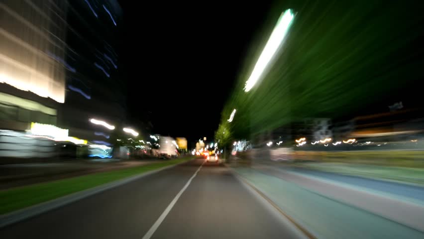 Amazing timelapse traveling through Berlin. Light-speed trip includes Bradenburg Gate. POV. 