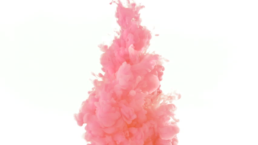 Pink ink in water shooting with high speed camera.