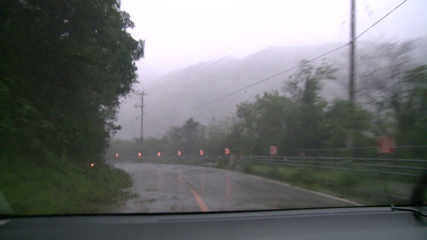 Driving In Severe Hurricane Winds - Shot in full HD 1920x1080 30p on Sony EX1 XDCAM.