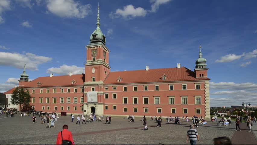 WARSAW, POLAND - OCTOBER 09: Warsaw's Old Town and Royal Castle is placed on the UNESCO's list of World Heritage Sites. Now is a main historic attraction for tourists, October 09, 2012, Warsaw, Poland