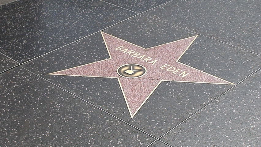 LOS ANGELES, CALIFORNIA - CIRCA 2009: Hollywood Walk of Fame in Hollywood Boulevard in Los Angeles.