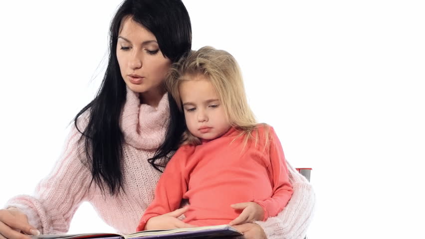 mother and child reading