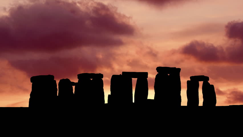 Dramatic Sunset at Stonehenge