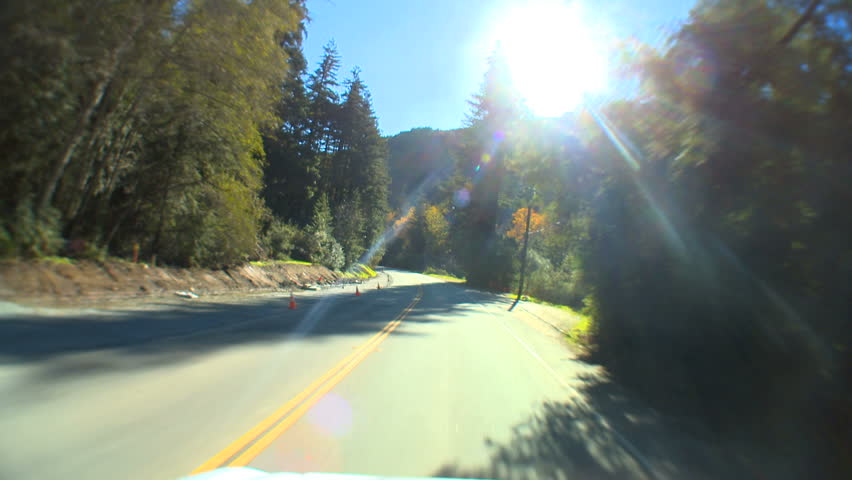 "Point-of-view" driving the Cabrillo Highway
