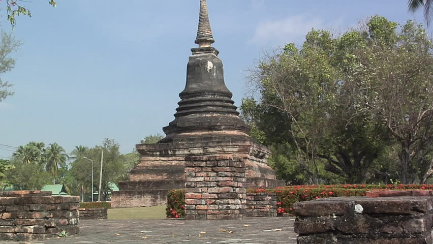 Ruins of Wat Phra Phai Luang at the Historical Park of old Sukhothai