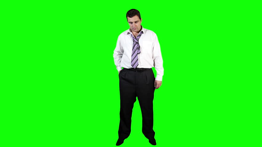 Young Businessman Drunk Full Body Greenscreen

Footage was shot against green screen and is keyed out
The background is pure green that's why removing the green is easy
Green spills are removed