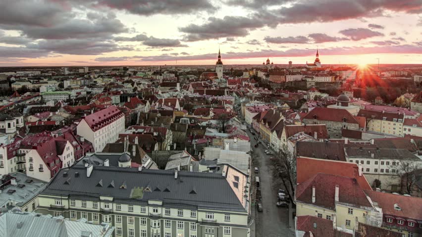 Old Town Sunset Tallinn
