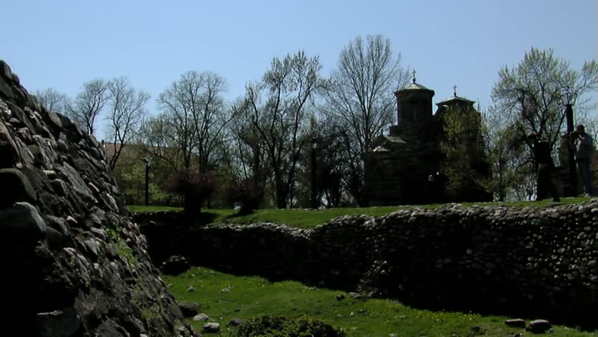 Serbian capital city and orthodox church Lazarica, XIV century