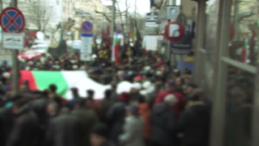 Protesters in Eastern Europe.