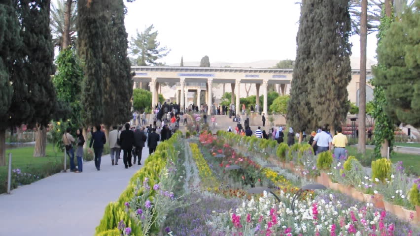 Tomb of Hafez in Musalla Gardens. Shiraz, Iran
