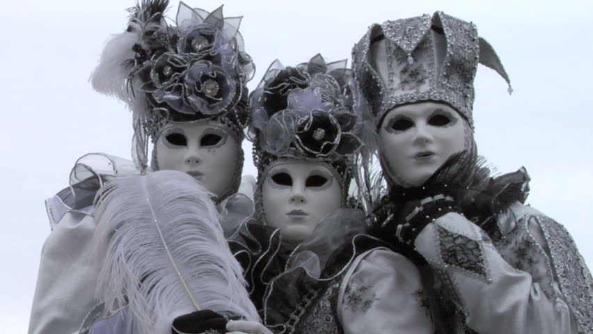 VENICE - February 12: People in Venetian costume attend  the Carnival of Venice, on February 12, 2013 in Venice (Italy)