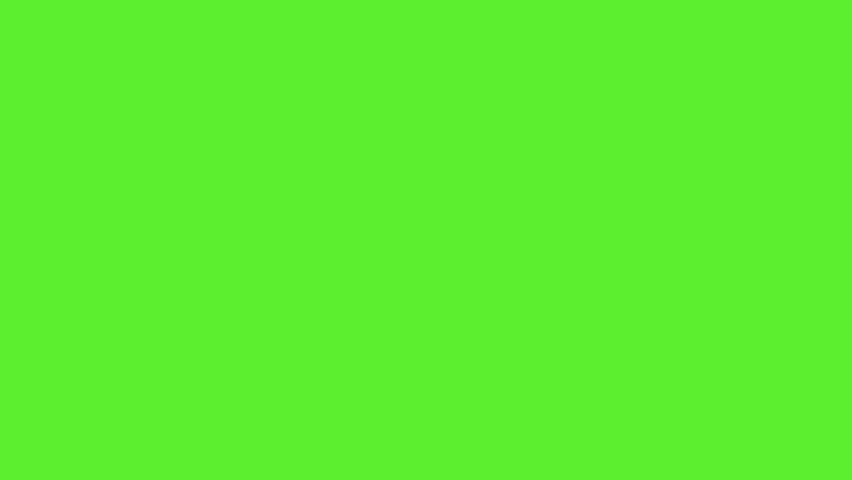 Animation of lottery balls on green screen