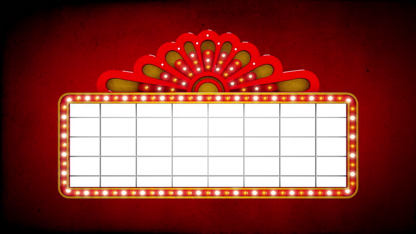 Marquee show sign
