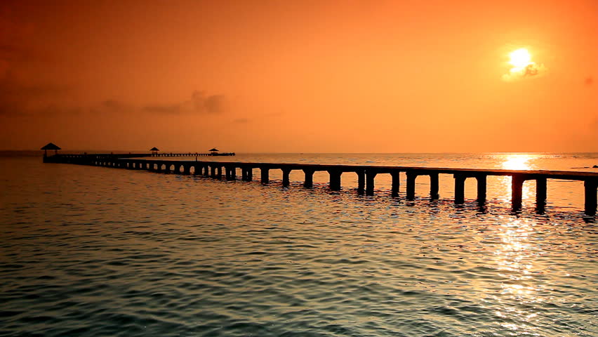 Sunset at sea