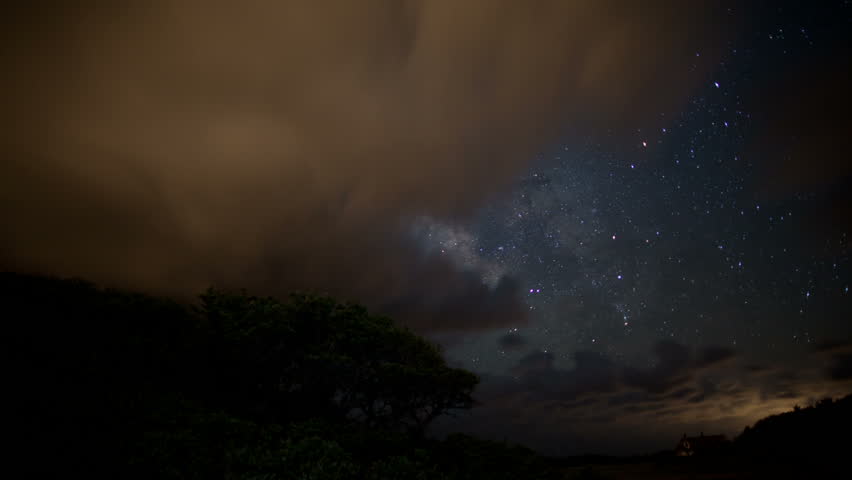 Milky Way star and cloud time-lapse