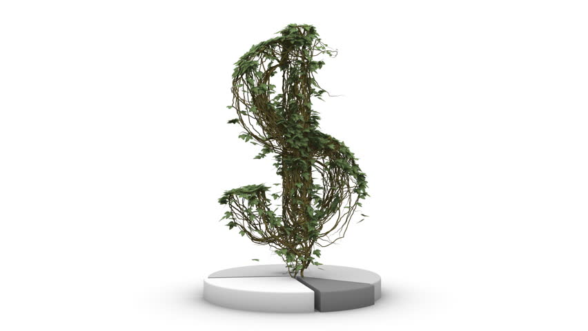 US Dollar Ivy Grows over Pie Chart
