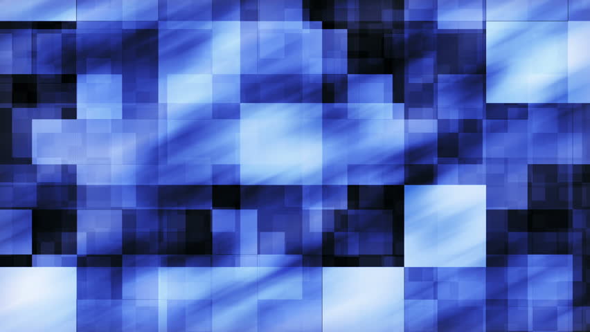 Abstract Blue Squares background - loop, HD 1080p.