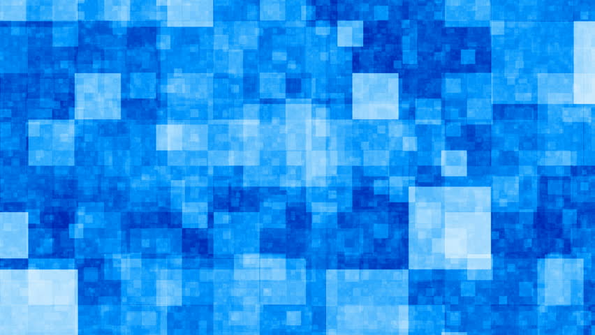 Abstract blue blocks background (seamless loop)