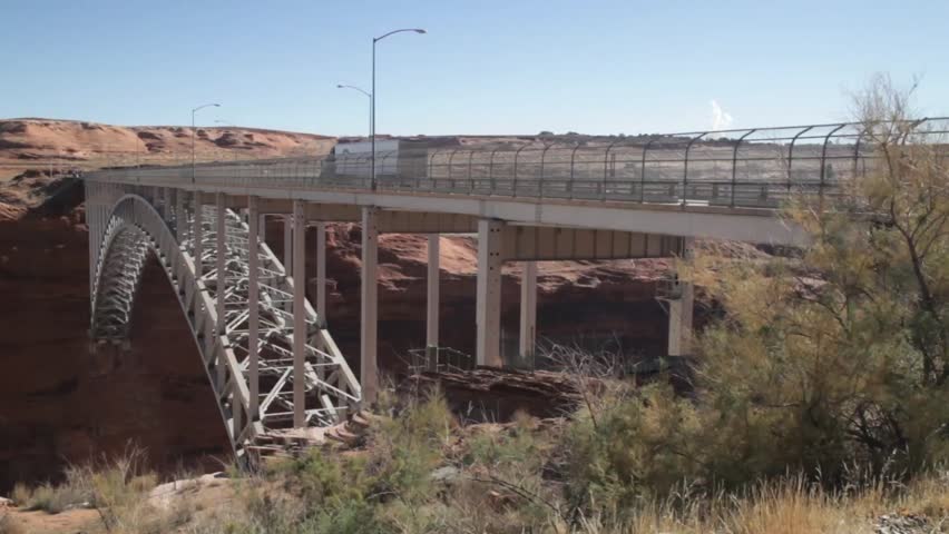 Glen Canyon Dam Bridge in Page, Arizona.