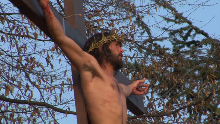 ROMAGNANO SESIA, ITALY - march 31: Via Crucis (Way of the Cross). Representation of Jesus crucifixion on March 31, 2013 in Romagnano Sesia, Italy