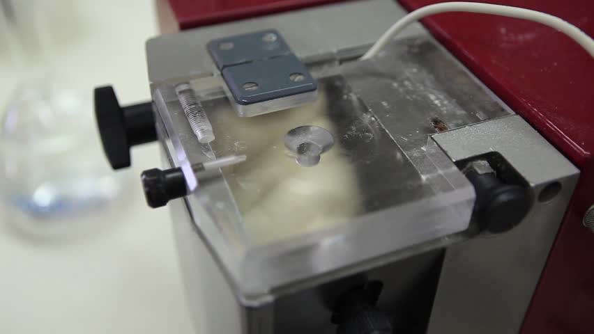 testing flour and dough in mills laboratory