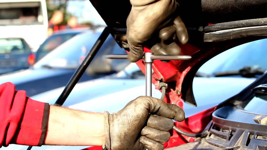 Mechanic power - Mechanic fixing the car.