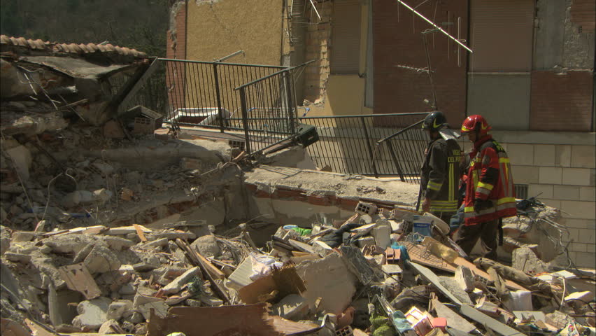 L'AQUILA, ITALY - CIRCA 2009: Recovery from the 2009 L'Aquila earthquake.