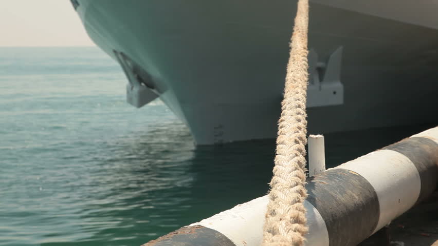 Ship Anchored In Harbor