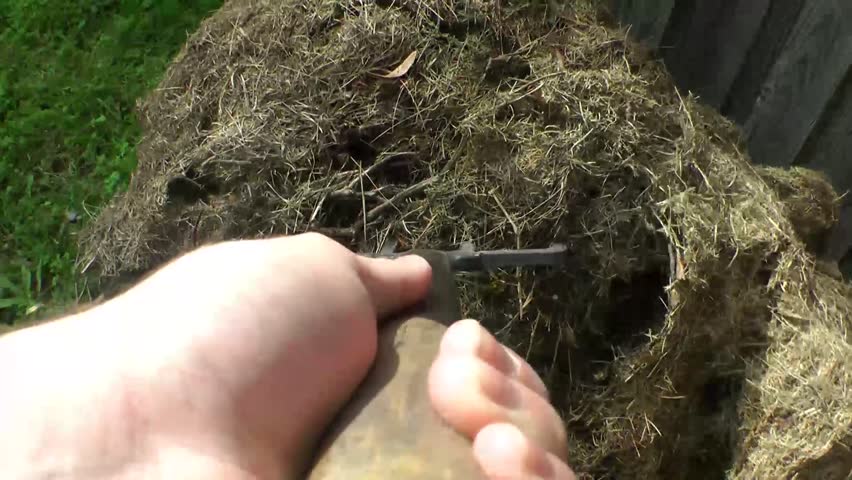 using a pitch fork pov