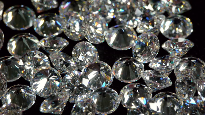 Placing Clear Diamonds In Bag Time Lapse Speedup.