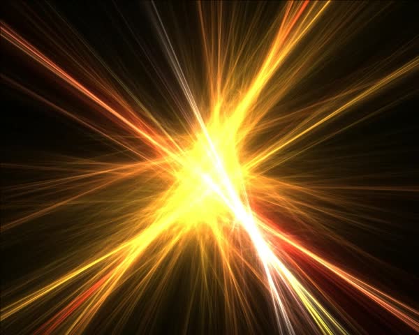  3D animated fractal: rendered multicolor abstract flames black.