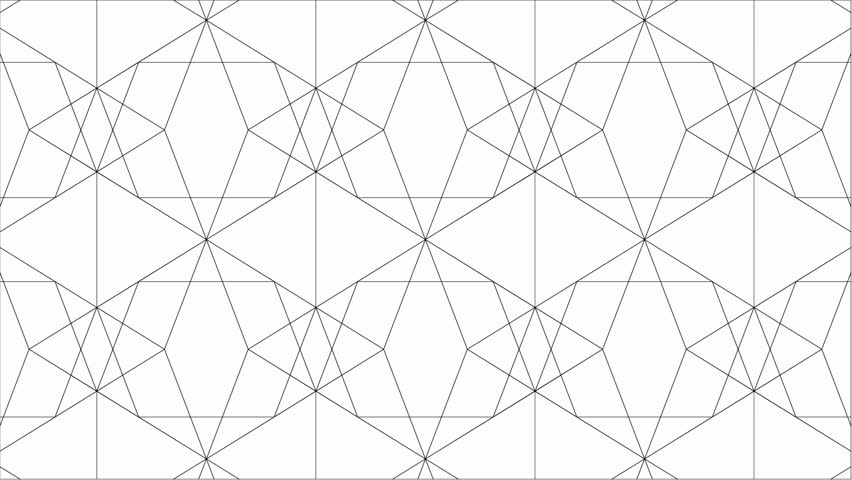 Spider Net Dancing Lines Kaleidoscope Animation