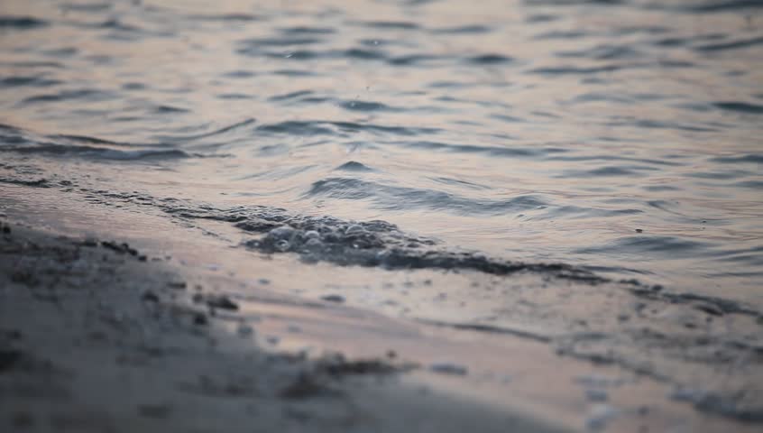 Sea Waves Washing On The Beach