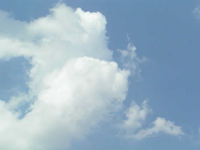 Summer sky with clouds