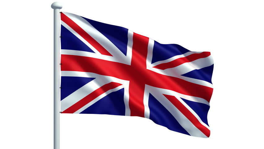 3d animation of union jack