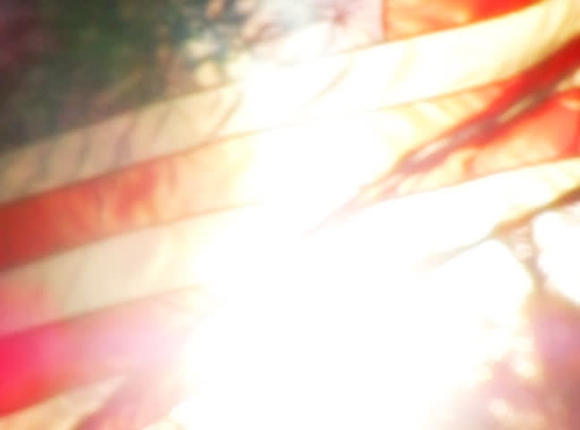 American Flag Sunset 10 Loop