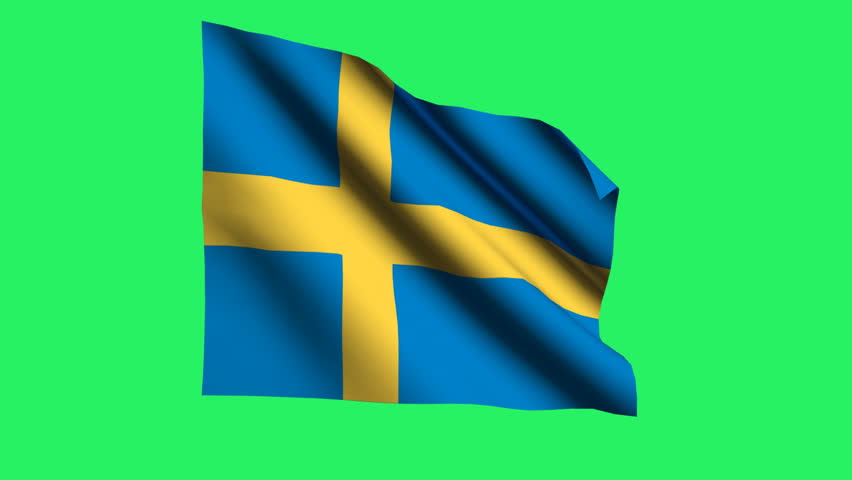 Sweden flag animation.
