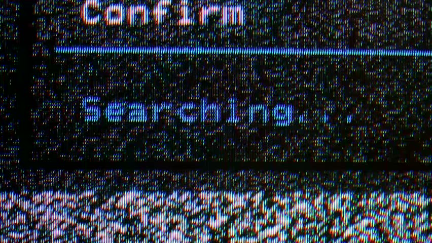 television snow when searching