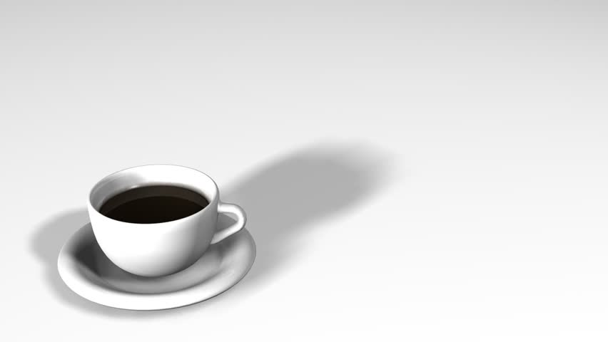 A cup of steaming hot coffee