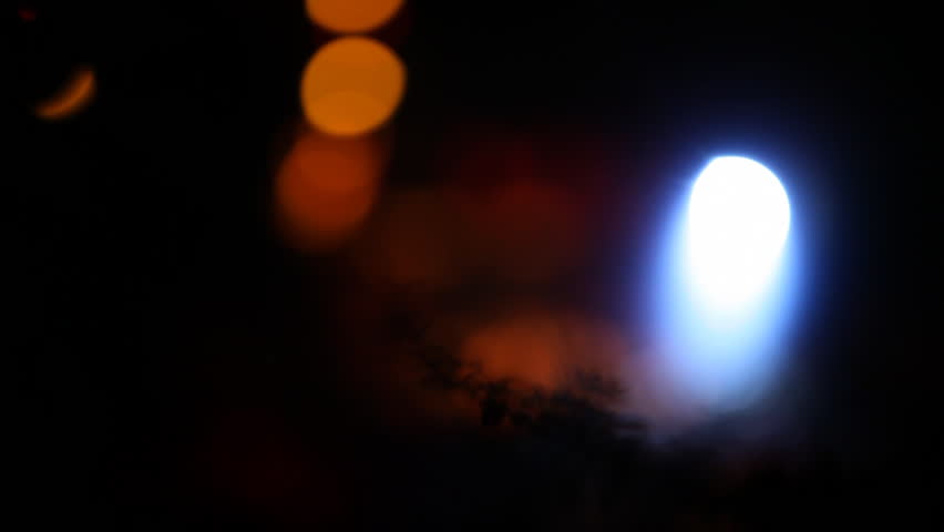 Lighting equipment and smoke at concert