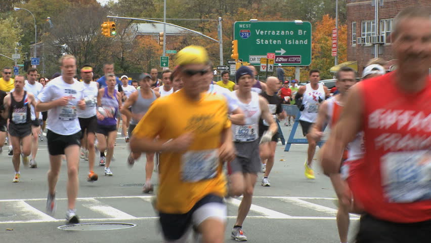 More than 42,000 participants make their way into Brooklyn during the 40th annual New York Marathon.