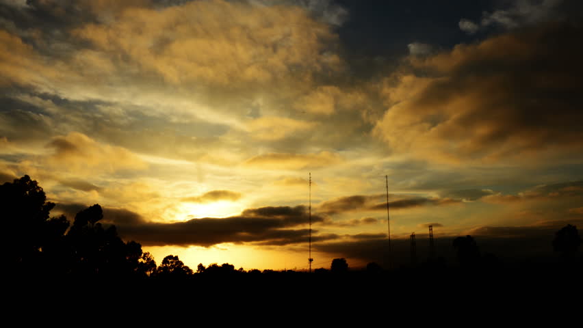 Timelapse Sunset 10  Clouds Forest